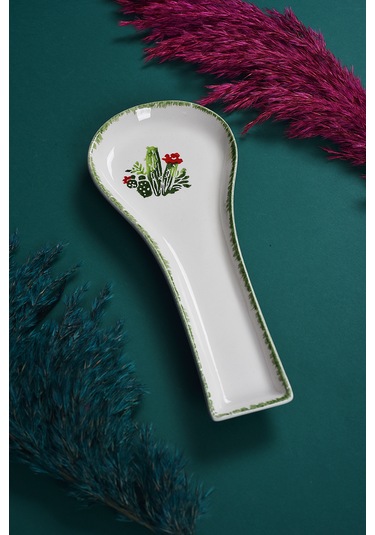 Piatti Naturali Seramik Kirli Kaşıklık Tezgah Üstü Kepçe Kaşık Altlığı