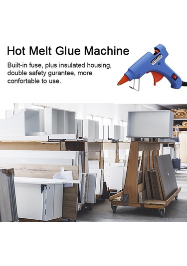 Youmex 20w Isı Kaynaklı Melt Glue Gun Seti - 30 Adet Kauçuk Çubuğu İçeren Dıy Ev Tamiri Ve El İşleri Aleti, Mavi, Avrupa Standartı 100-240v