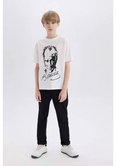 DeFacto Erkek Çocuk Düz Paça Basic Düz Gabardin Pantolon X4224A625SMBK27 DeFacto Erkek Çocuk Düz Paça Basic Düz Gabardin Pantolon X4224A625SMBK27