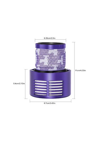 Dyson V10 Uyumlu Şarjlı Süpürge Yıkanabilir Filtre