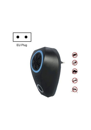 Snowflake Ultrasonik Sivrisinek Kurtlayıcı Fare Kovucu, Spesifikasyon: Ab Fişi Siyah , Boyut:ab Fişi