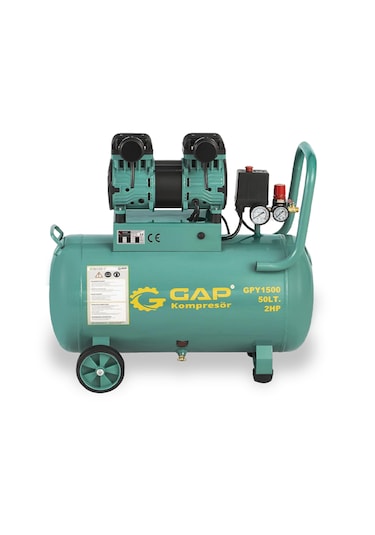 Gap Kompresör GPY1500 50 LT Yüksek Emişli Yağsız Teknoloji Hava Kompresörü