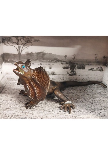 Calimera Toys Hayvan Figürleri Oyuncak Fırfırlı Kertenkele Hayvan