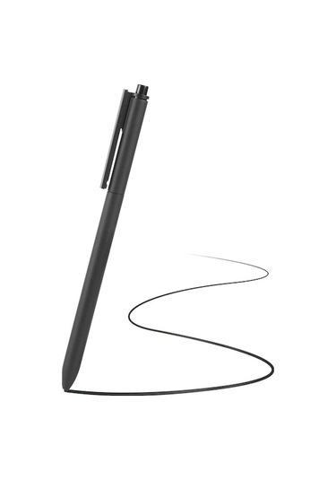 Rogfer Elektromanyetik Ekranlı Telefon / Tablet İçin Kalem Klipsli Evrensel Kapasitif Kalem Siyah