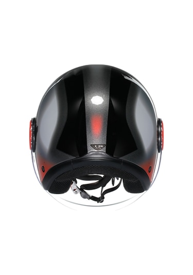 Agv Eteres Levanto Motosiklet Kaskı Gri - Siyah - Kırmızı