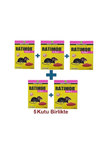 Ratimor Pellet Fare Zehiri 5 x 100 G