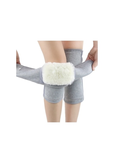 Primepickings Isı Yayan Kalın Dişli Dizlik - Gri L, Soğuk Korumalı Gri