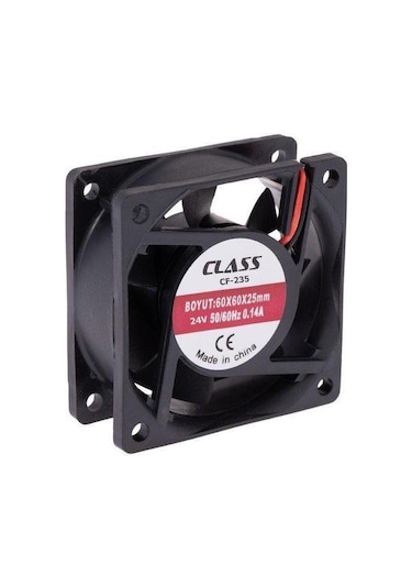 Class 60X60X25Mm Dc 24Volt Fan 1Adet