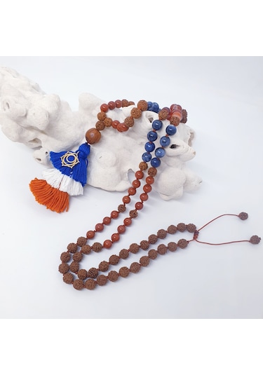 Sakral Çakra 108 Mala  Kolyesi Rose Gold