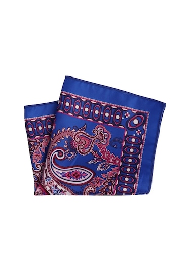 Omark Cotton İpek Mendil No8 Mavi