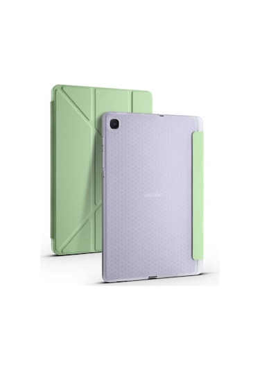 Galaxy Uyumlu Tab S6 Lite P610 Kılıf Zore Tri Folding Smart With Pen Standlı Kılıf