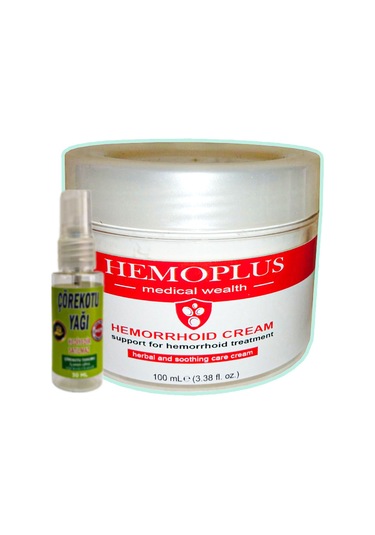 Hemoplus 100 Ml Hemeroid Ba.sur Kremi + 30 Ml Çörek Otu Ağrı Dindirici Yağ