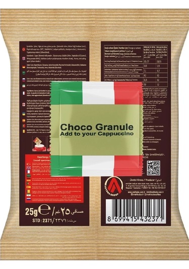 Mahbuba Çikolata Soslu Bol Köpüklü Granule Cappuccino Hazır Kahve 20x25gr Granül