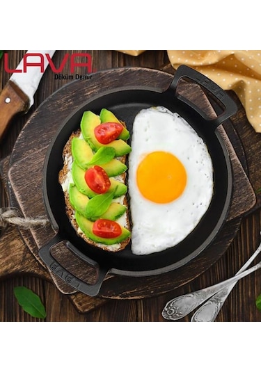 Lava Döküm Tava Sahan 20 CM Kırmızı 2 Yıl Garantili