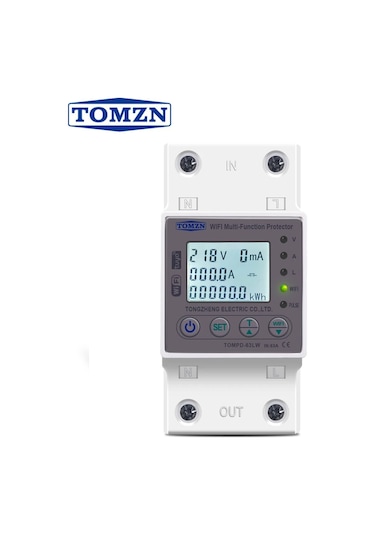 Tomzn Kaçak Akım Koruma ve Yüksek Voltaj Ve Akım Koruyucu Röle 63A Devrimsel Yenilik