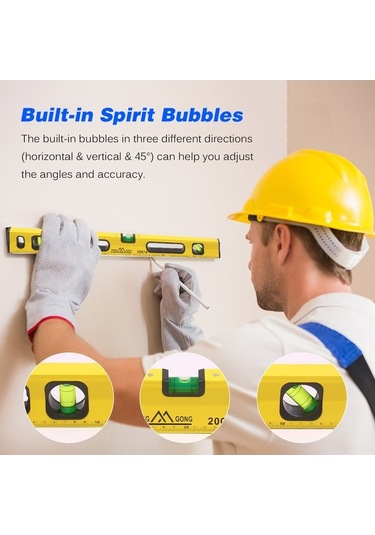 Tongxida 60cm Alüminyum Su Terazisi - Yüksek Hassasiyetli Ölçüm Aleti