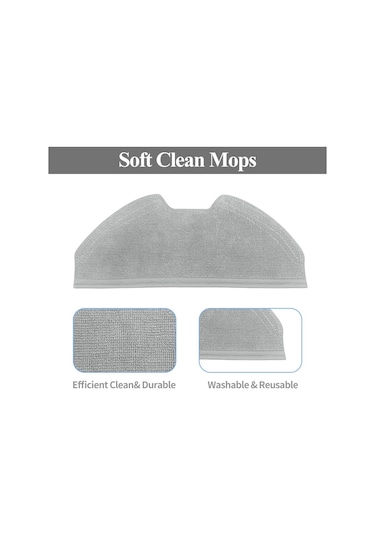 Synodicmonth Eufy X8 Pro Yedek Parçaları, Ana Yan Fırça Hepa Filtreleri, Paspas Pedleri, Robot Süpürge Aksesuarları