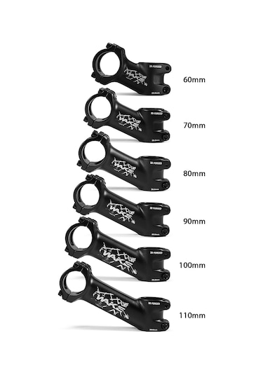 Folinda 6061 Alyuminyum Bisiklet Gövde 31.8mm/28.6mm, 25 Açı, 60mm Merkez Mesafesi, Hafif Ve Dayanıklı, Kol Tutucu İlişkilendirici Çok Renkli