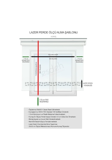 Lazer Stor Perde - İthal Mat Kalın Stor Koyu Gri
