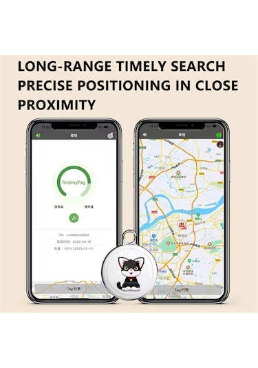 Anjiexun Evcil Hayvan Anti Kayıp Gps İzleyici Bluetooth Akıllı Su Geçirmez Konum Belirleyici,köpek