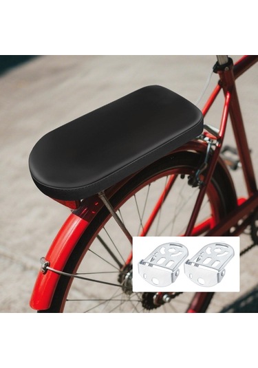 Suntek Bisiklet Arka Koltuk Minderi Hafif 30x15x3.5cm Basit Siyah