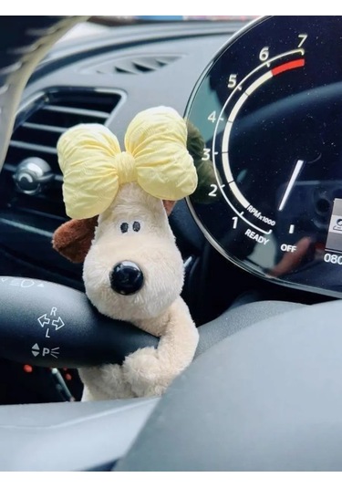 A Seller Şoför Paneline Takılan Sarılı Kurdeleli Köpek Arabası Oyuncağı 399295886