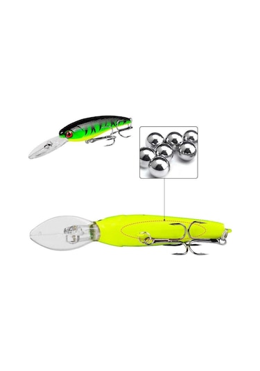 Valkyrie 20 Adet Karışık Minnow Crankbait Swimbait Rapala Sahte Yem Olta Seti Balık İğnesi