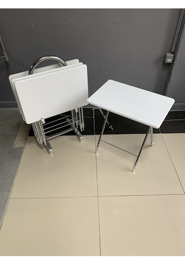 Çanta Sehpa, Sehpa, Zigon, Mebran Çanta Sehpa-düz Beyaz