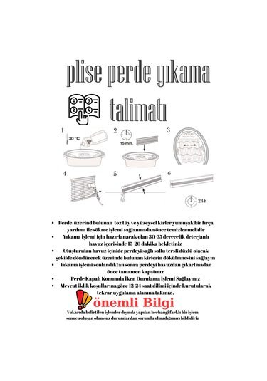 Plise Perde Brillant Marka 14 Renk Seçeeği 1. Kalite Beyaz