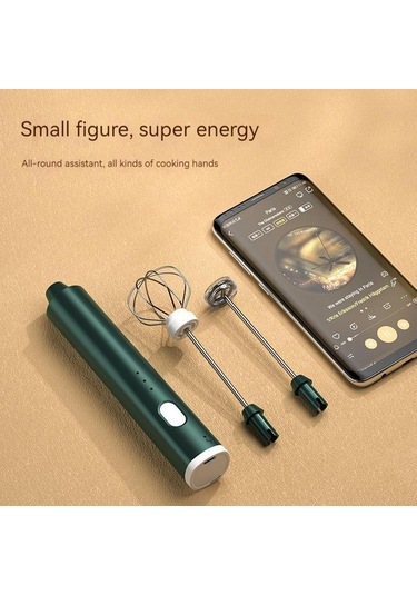 Likeable Kitchenware Mixer Kahve Süt,kahve Köpürtücü Yeşil