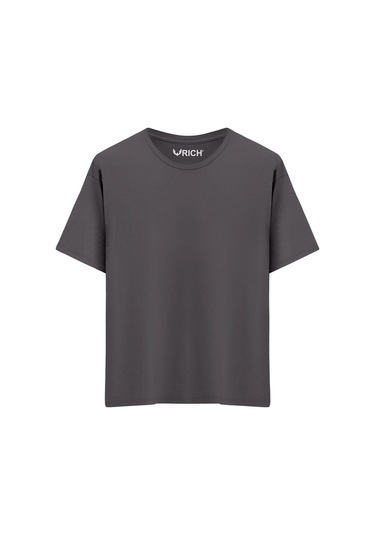 Erkek 4 Lü Paket %100 Pamuk Oversize Tişört Basic Bisiklet Yaka Kısa Kollu T-shirt Lacivert