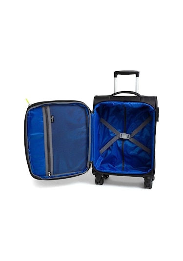 Pierre Cardin Ultra Light Siyah Kumaş Unisex Orta Boy Valiz 04p 001