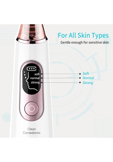 Sones Xpreen Şarj Edilebilir Gözenek Temizleyici Ev Yüz Güzellik Cihazı Led Ekran Ve 4 Prob İle