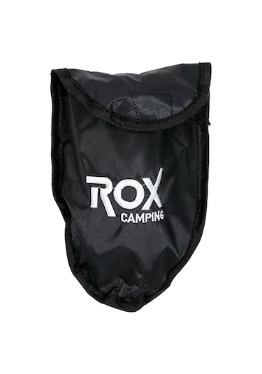 Rox Camping 0106 Pusulalı Mini Katlanır Kürek Kamp Küreği 42 Cm