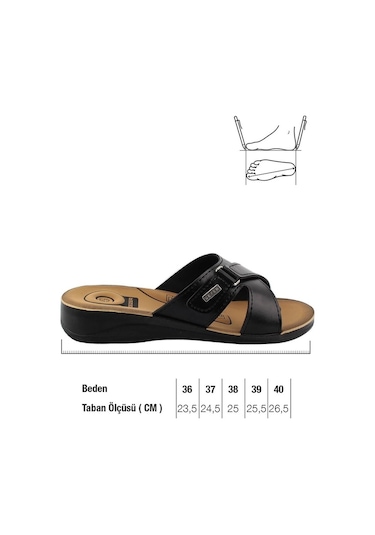 Gezer Yazlık Kadın Terlik (554652754) Siyah
