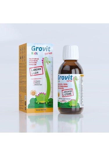 Grovit Kids Sıvı Takviye Edici Şurup 150 ML