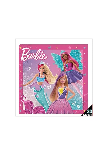 Barbie Fantasy Peçete, 33cm X 33cm - 20 Adet