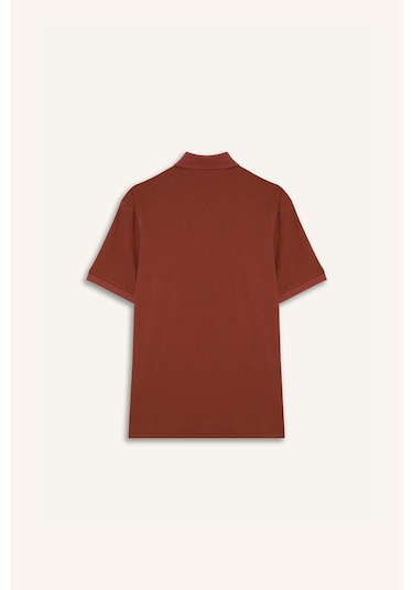 DeFacto Slim Fit Dar Kesim Polo Yaka Dokulu Kısa Kollu Krinkıl Tişört E1222AX25SMBN312 DeFacto Slim Fit Dar Kesim Polo Yaka Dokulu Kısa Kollu Krinkıl Tişört E1222AX25SMBN312