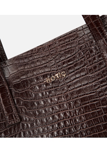 Hotiç Kadın Deri Kahverengi Çıkarılabilir Portföy Çantalı Tote Çanta 03cah310670a480 Kahverengi