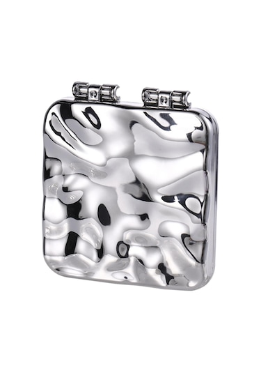 Suntek Çift Taraflı Makyaj Aynası Gümüş