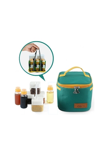 Sones Cls Dış Mekan Baharat Şişesi Seti Taşınabilir Baharat Kavanoz Barbekü Gereç Kombinasyonu Çok Renkli