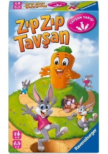 248810 Ravensburger - Zıpzıp Tavşan - Seyahat Boy Kutu Oyunu