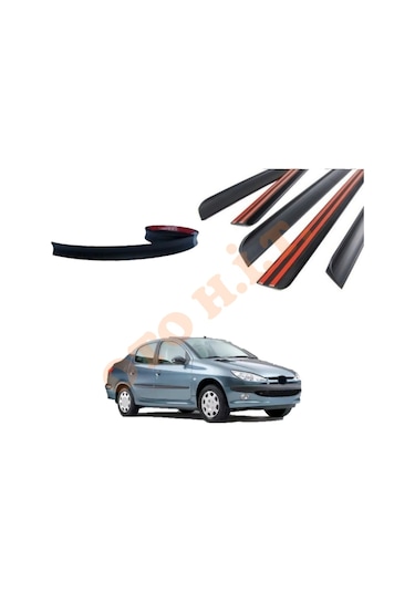 Peugeot 206 Sedan Uyumlu Bagaj Üstü Spoiler Mat Siyah