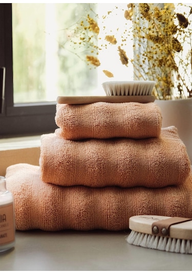 The Mia Fine Cotton Terracotta Yüz Havlusu 90x50 Cm