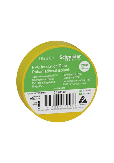 Schneider Thorsman İzolasyon Bandı 19MMx20MT Sarı - 2420101