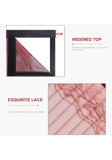 Teltree Manyetik Sineklik Perde, Kolay Kurulumlu, Sivrisineklere Karşı Etkili, Polyester Malzeme, 82x32 İnç, Çift Taraflı Yapışkan Bantlı, Kapı Ve Pencere İçin. Kahve