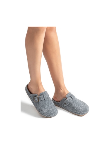 Twigy Tuana Kadın,Garson Boy Ev Terliği Füme 36/40 AA0192 Füme