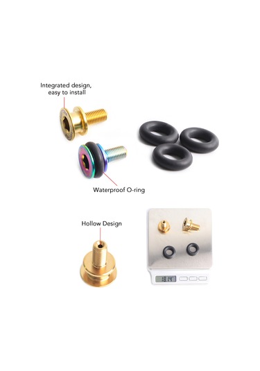 Hombey Titanium Alloy Renkli Bisiklet Mil Somunu, M8 15mm, Suya Dayanıklı, Kilitli Bıçak Ve Krank İçin, 8mm Anahtar Uyumu Çok Renkli