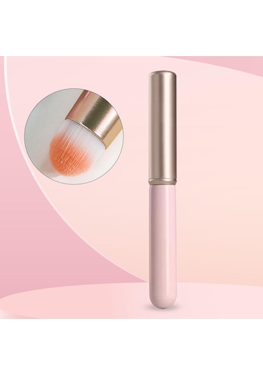Suntek Dudak Fırçası Multiuse Hediye Kapaklı Göz Altı Pembe