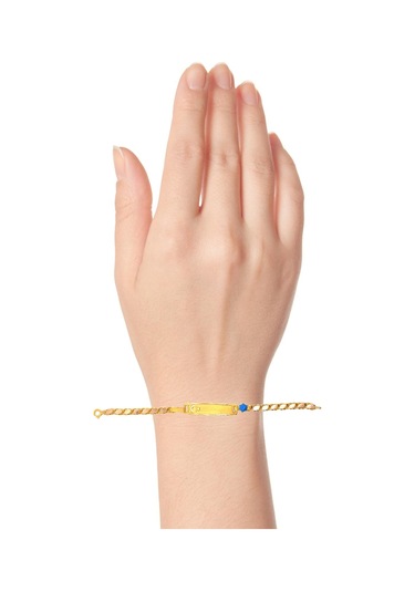 Cigold Taşlı Çocuk Bileklik 14 Ayar Altın 1.83 Gr Oa-c11303029265 Renkli Çok Renkli